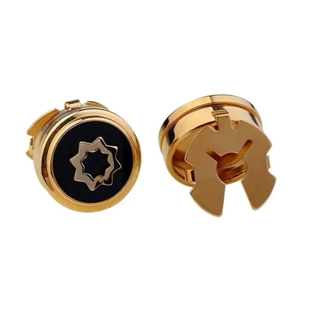 Men'S Formal Wear Ties - Round Cufflinks High-end Simple Neutral American