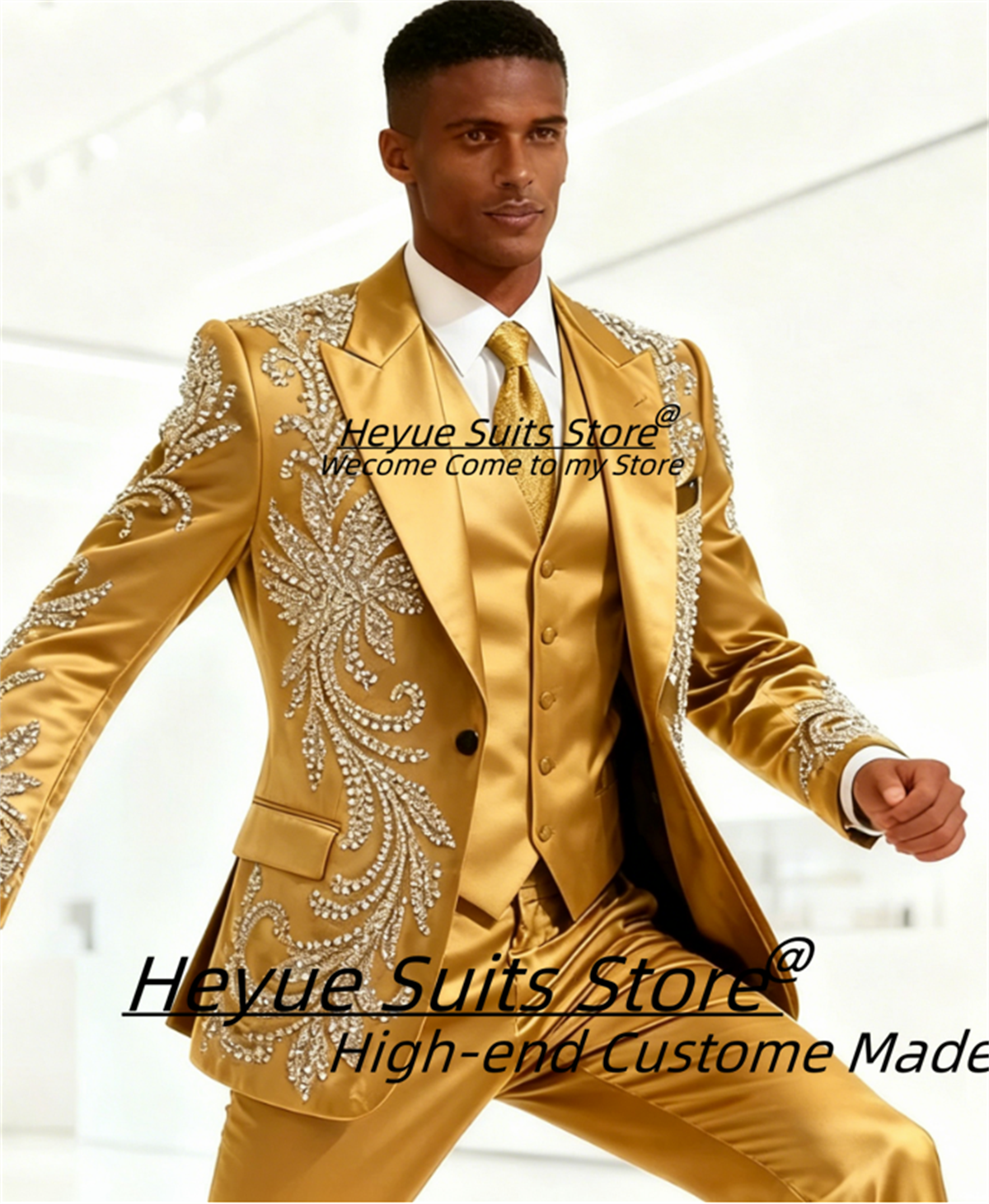 Men'S Used Formal Wear - High End Customized Men Suit Luxurious
