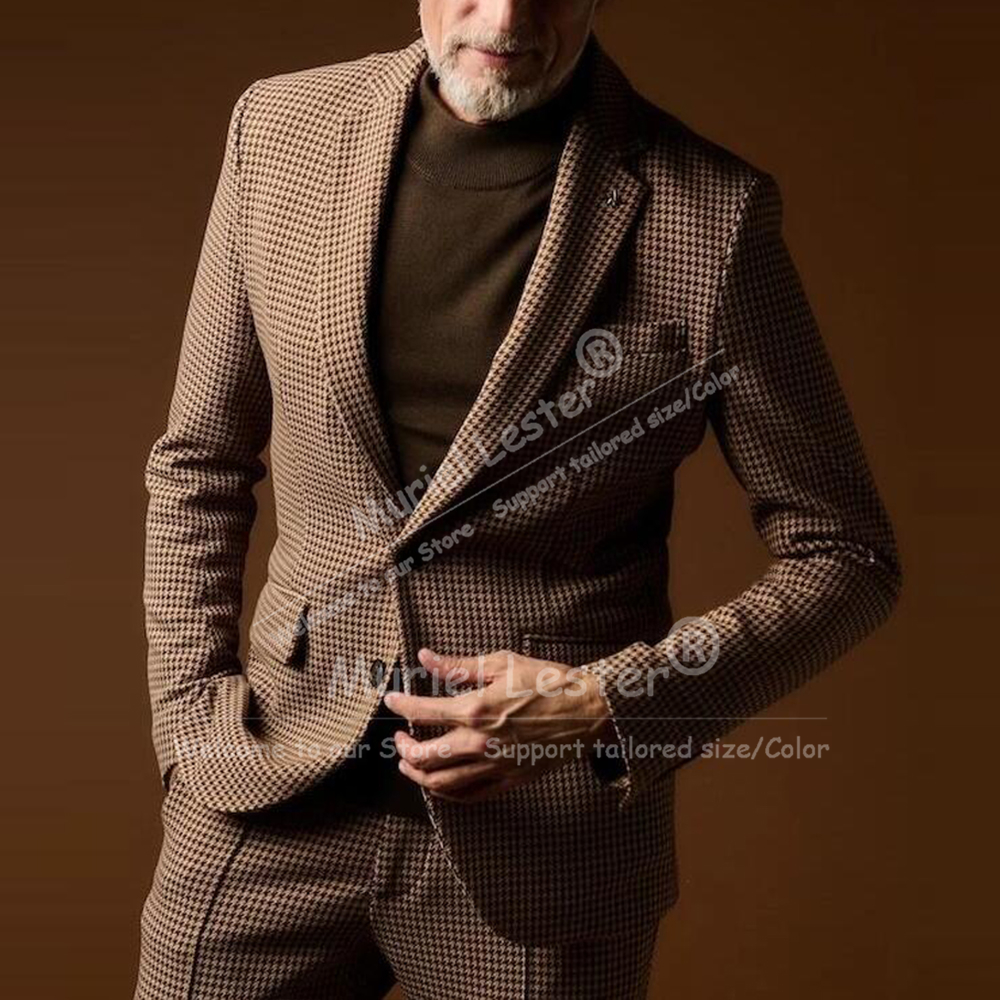 Men Formal Party Wear Outfit - Vintage Suits Men 2 Piece Sets