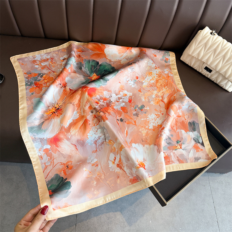 2026 New Floral Print Silk Squ - Silk Tie Woven recensione e prezzo