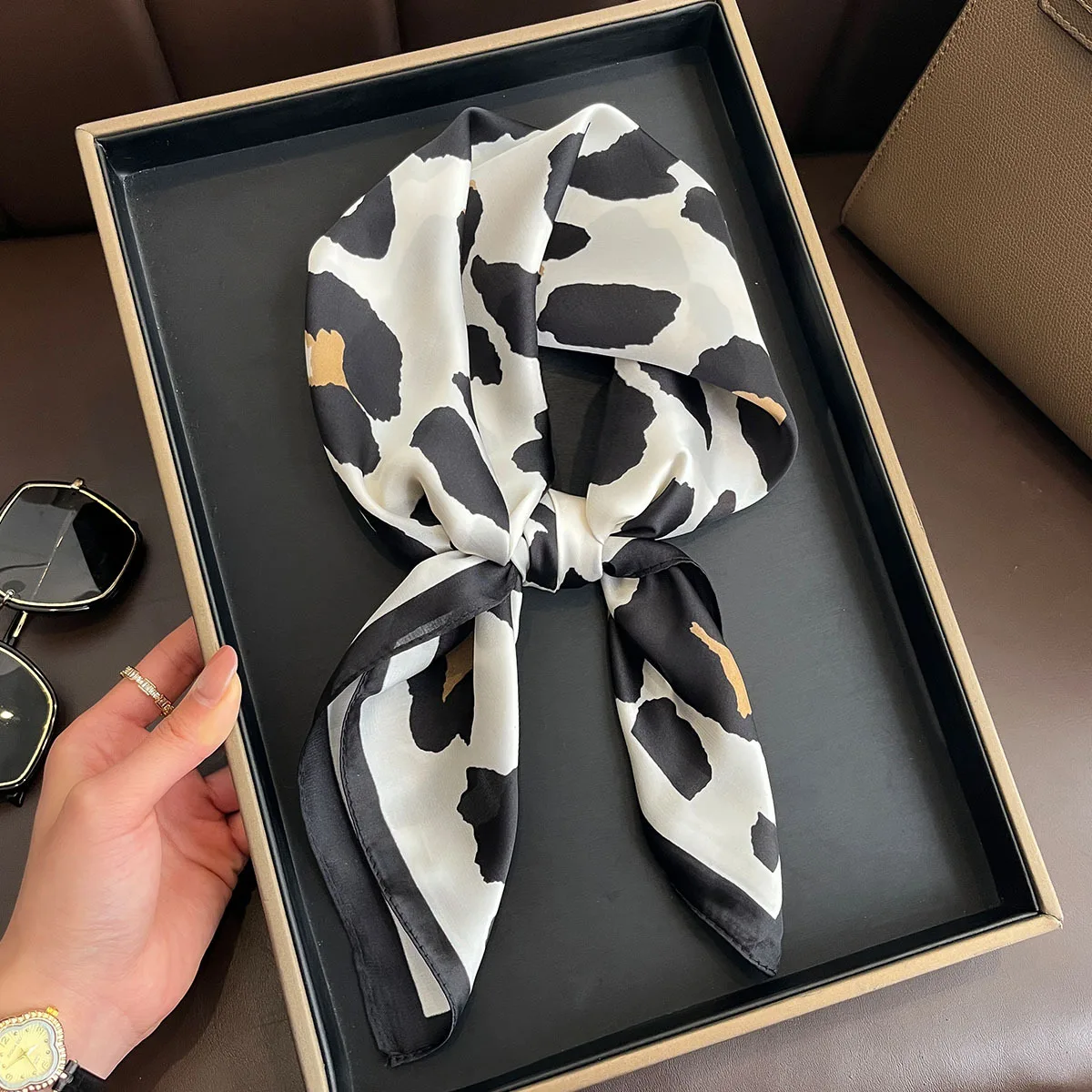 Leopard Scarf Women Imitation  - Silk Tie Woven recensione e prezzo