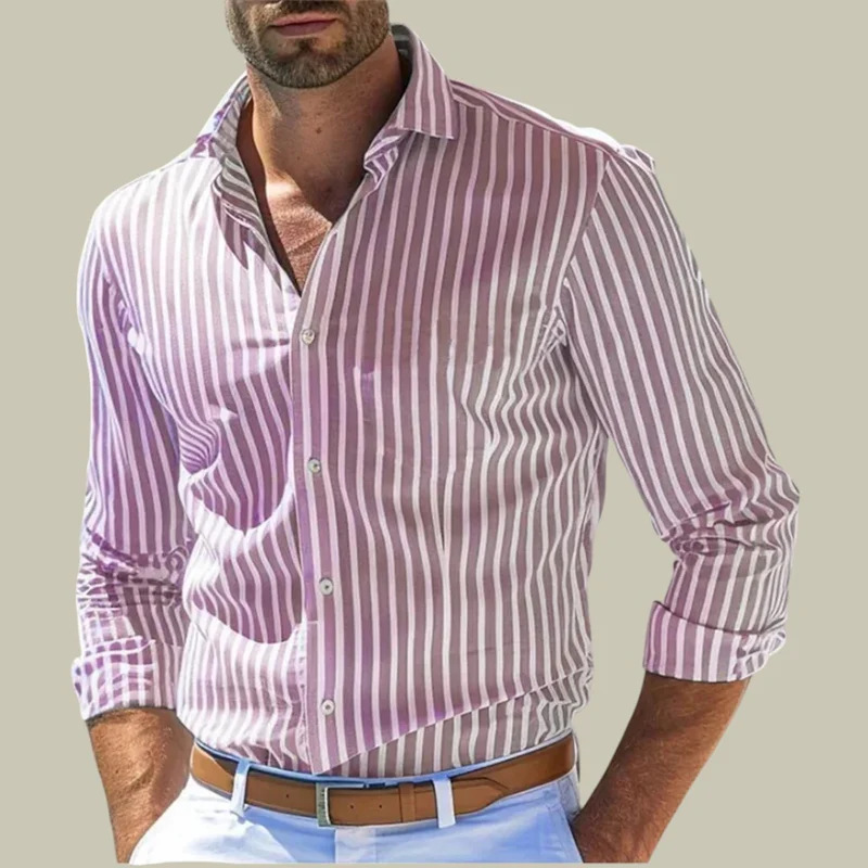Men's slim-fit striped lapel l - Y2K Formal Wear Men recensione e prezzo