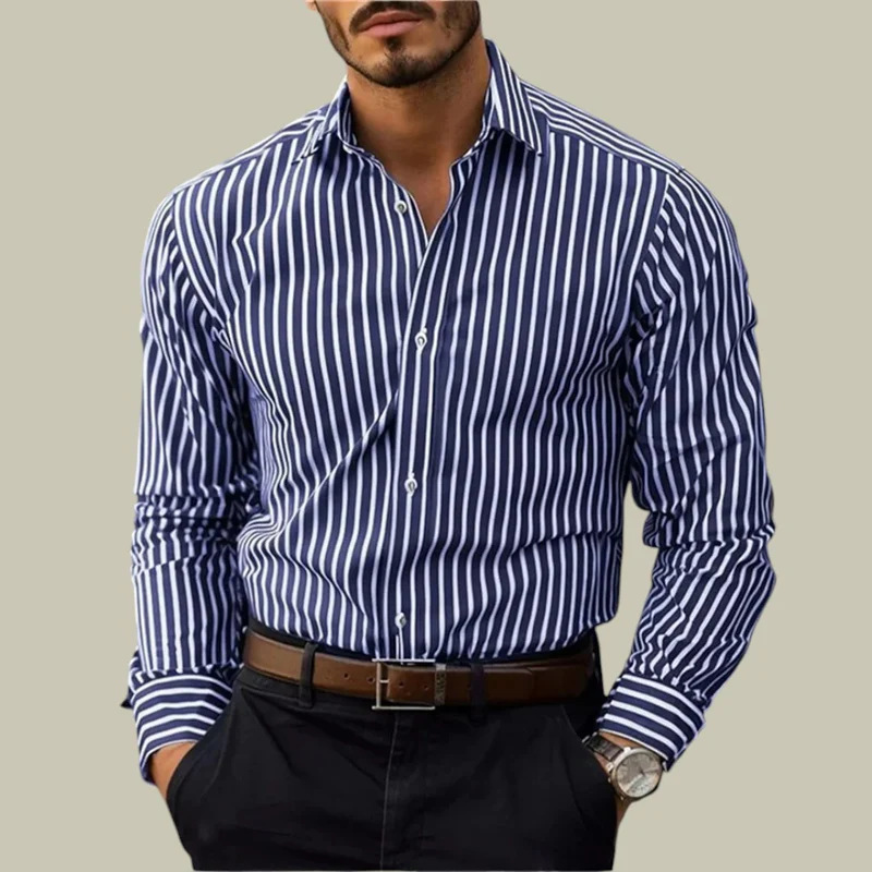 Men's slim-fit striped lapel l - Y2K Formal Wear Men recensione e prezzo