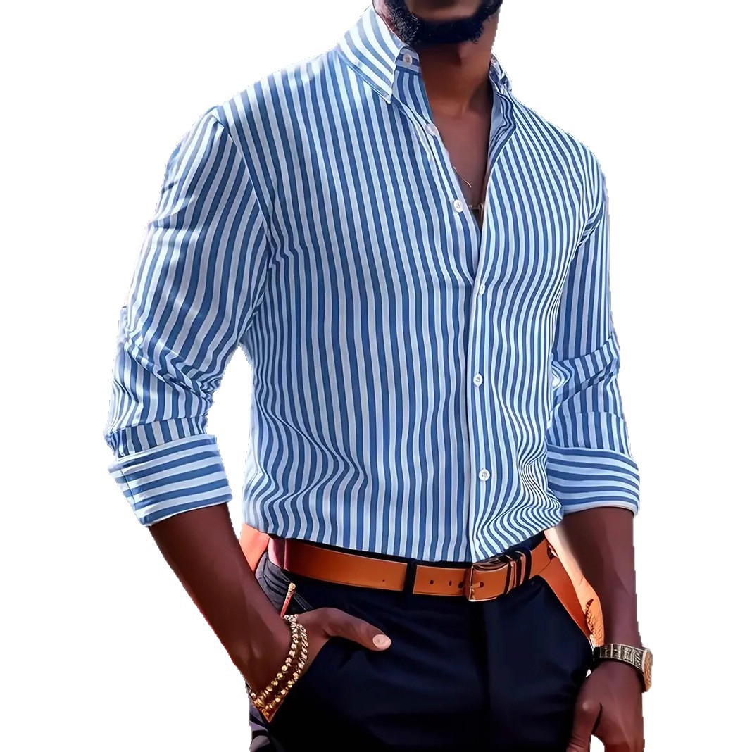 Men's slim-fit striped lapel l - Y2K Formal Wear Men recensione e prezzo