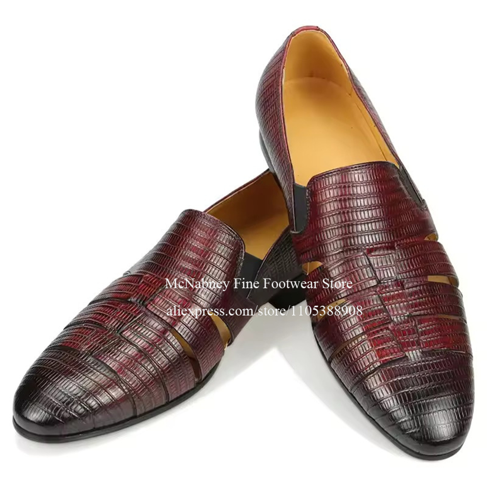 Breathable Cutout Burgundy Bla - Formal Wear For Men In Wedding recensione e prezzo
