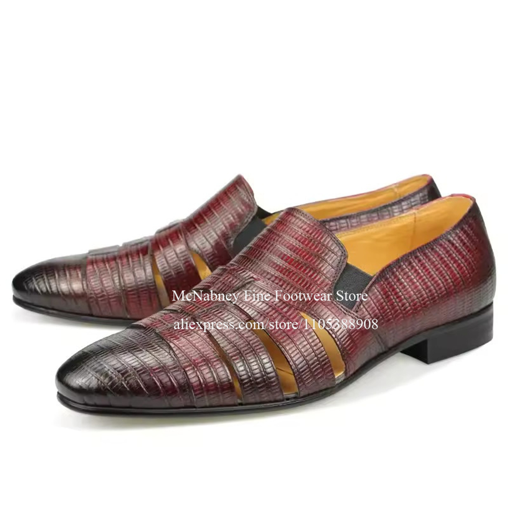 Breathable Cutout Burgundy Bla - Formal Wear For Men In Wedding recensione e prezzo