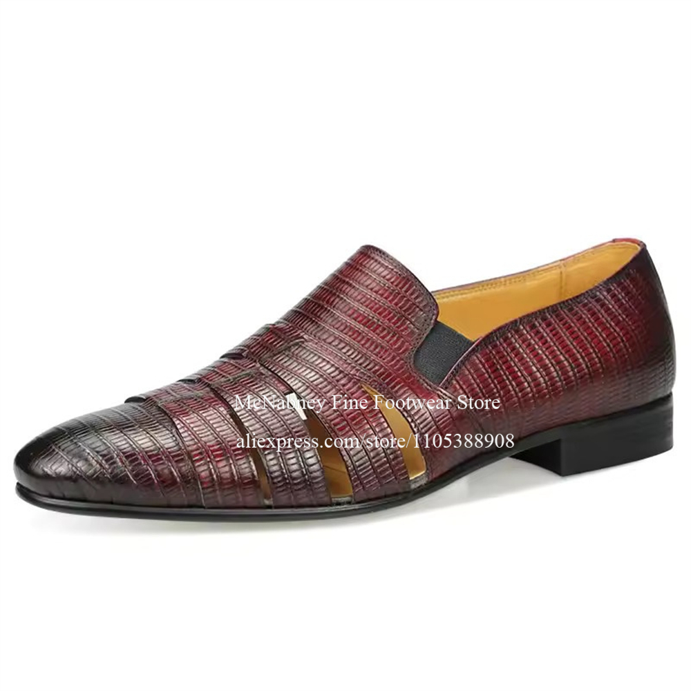 Breathable Cutout Burgundy Bla - Formal Wear For Men In Wedding recensione e prezzo