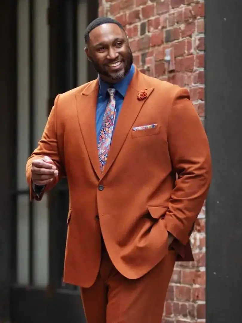 Orange Men Suits Plus Size Jac - Men Formal Party Wear Outfit recensione e prezzo
