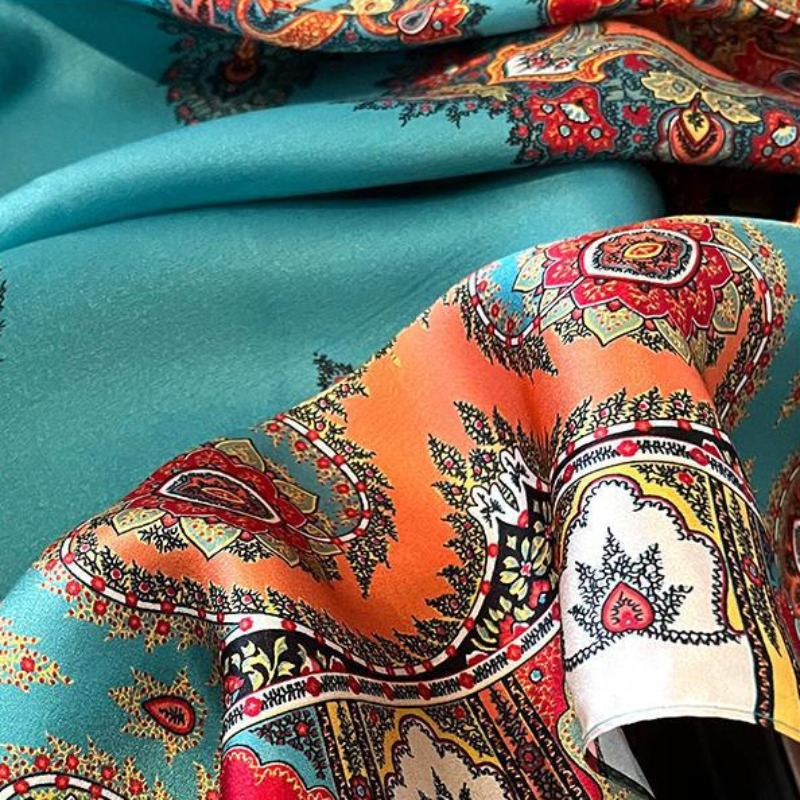 100% Real Silk Square Scarf Wo - Silk Tie Woven recensione e prezzo