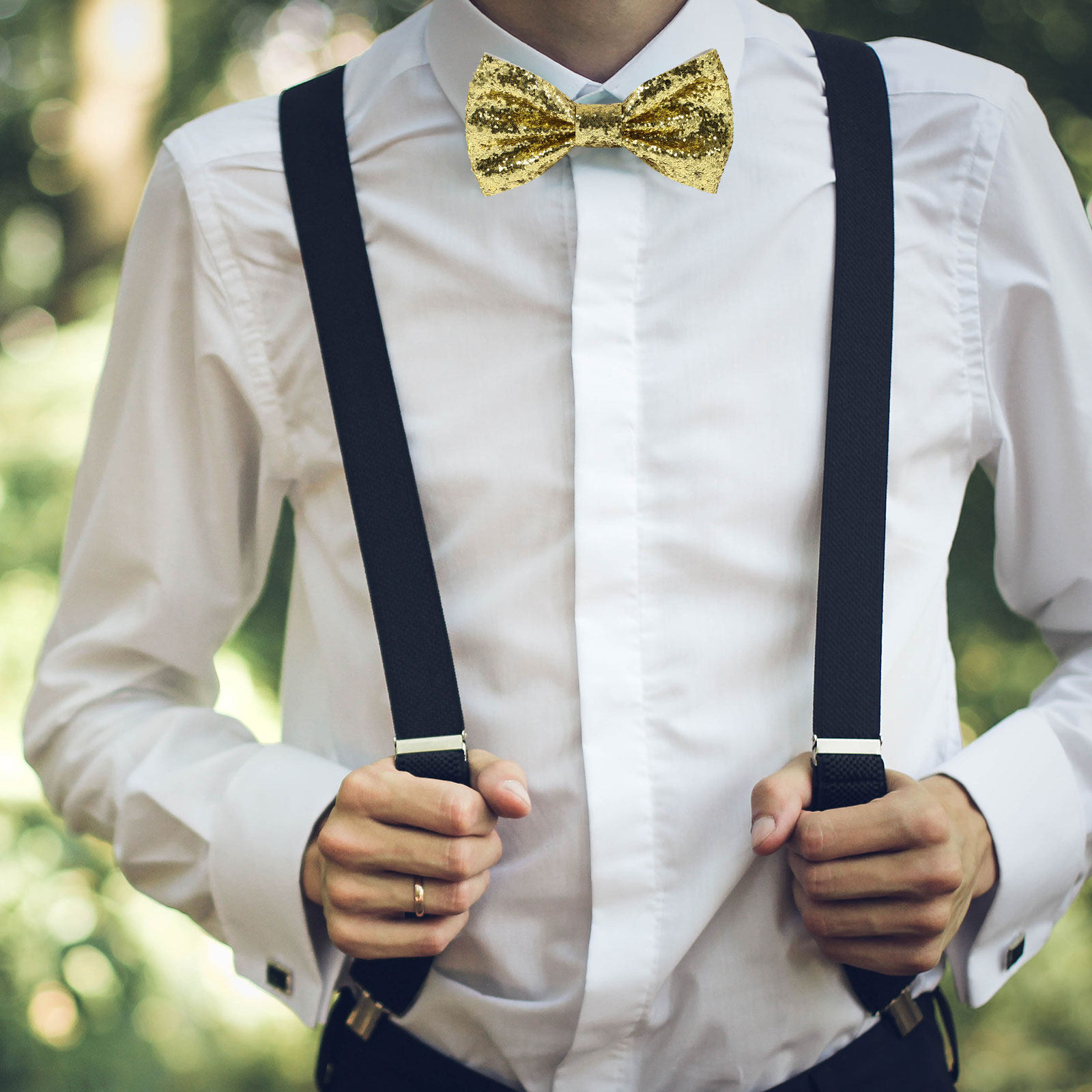 Adjustable Pre-Tied Bow Tie fo - Mens Formal Look recensione e prezzo