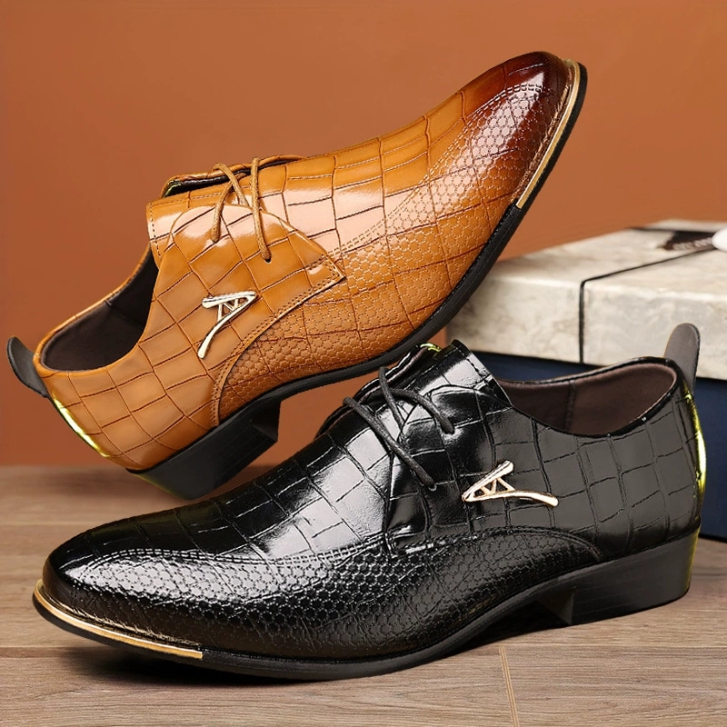 Fashion PU Leather Shoes Men B - Men'S Used Formal Wear recensione e prezzo