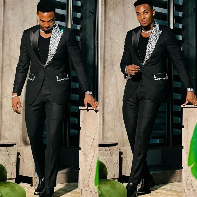 Crystals Formal Men Suit Set 2 - Men Formal Wear Wedding Guest recensione e prezzo