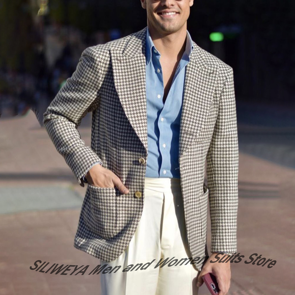 Light Grey Houndstooth Men's S - Mens Formal Look recensione e prezzo