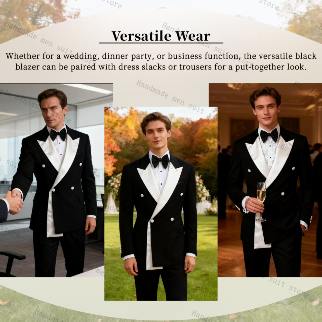 Autumn Men Suits 2 Piece Blaze - Men Formal Wear Wedding Guest recensione e prezzo