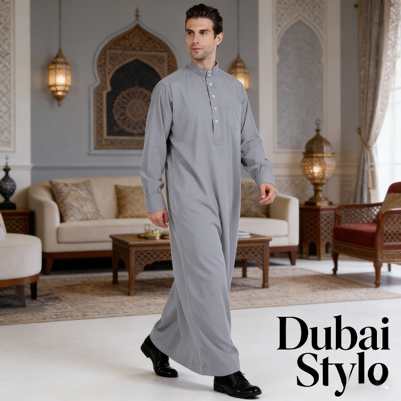 Qatar Stand Collar Mens Thobe  - Mens Formal Look recensione e prezzo