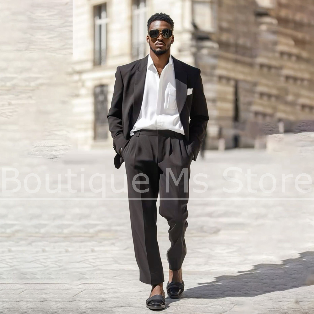 Dark Brown Men's Suit 2 Piece  - Men Formal Party Wear Outfit recensione e prezzo