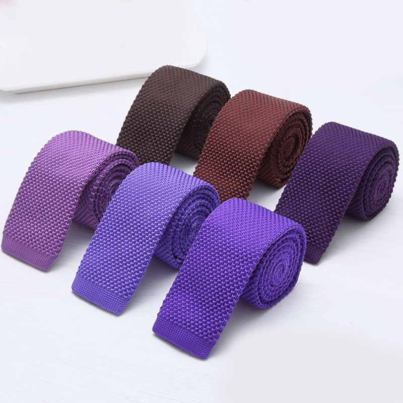 6cm Solid Black White Knitted  - Men'S Formal Wear Ties recensione e prezzo
