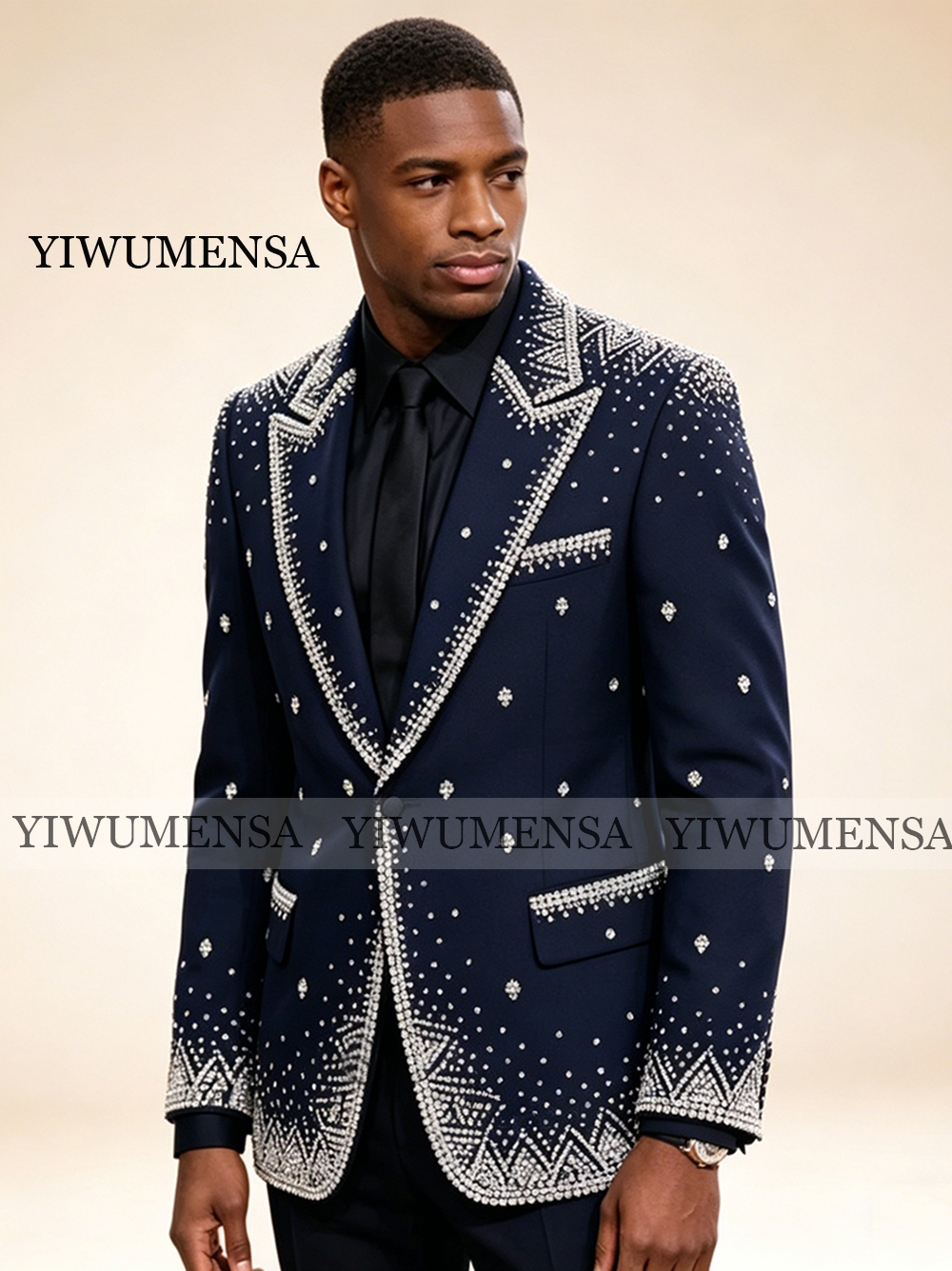 Brilliant Rhinestone Men Suit  - Formal Wear For Men In Wedding recensione e prezzo