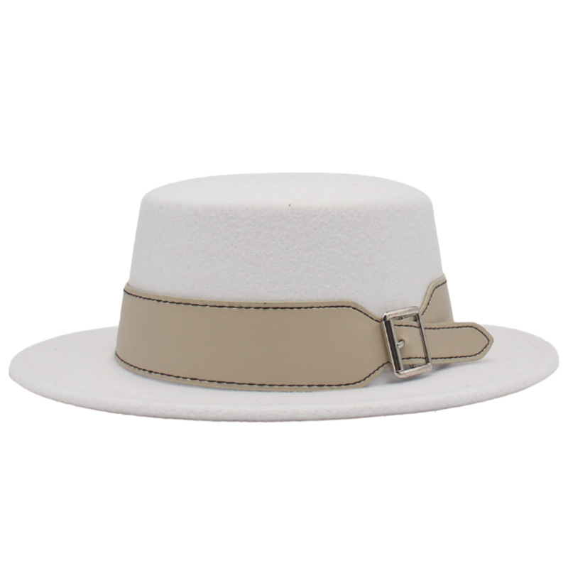 Felt Flat Top Fedora Hat with  - Mens Formal Look recensione e prezzo