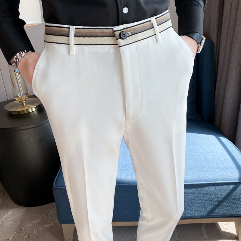 Fashion Waist Stripes Suit Pan - Men'S Used Formal Wear recensione e prezzo
