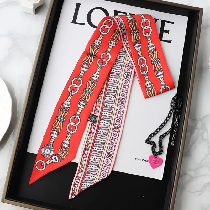 Fashion Skinny Silk Scarf for  - Silk Tie Woven recensione e prezzo