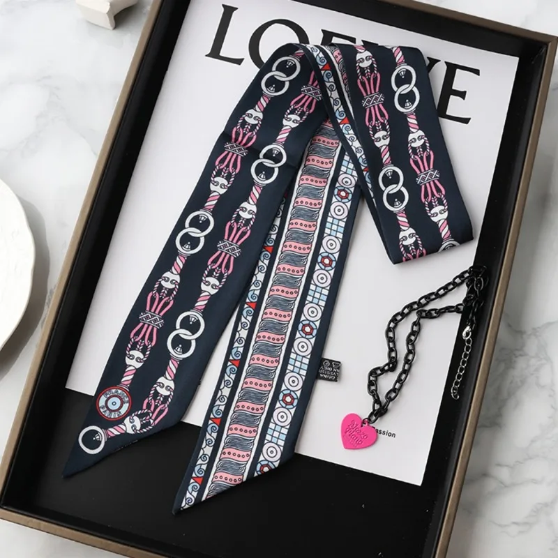Fashion Skinny Silk Scarf for  - Silk Tie Woven recensione e prezzo