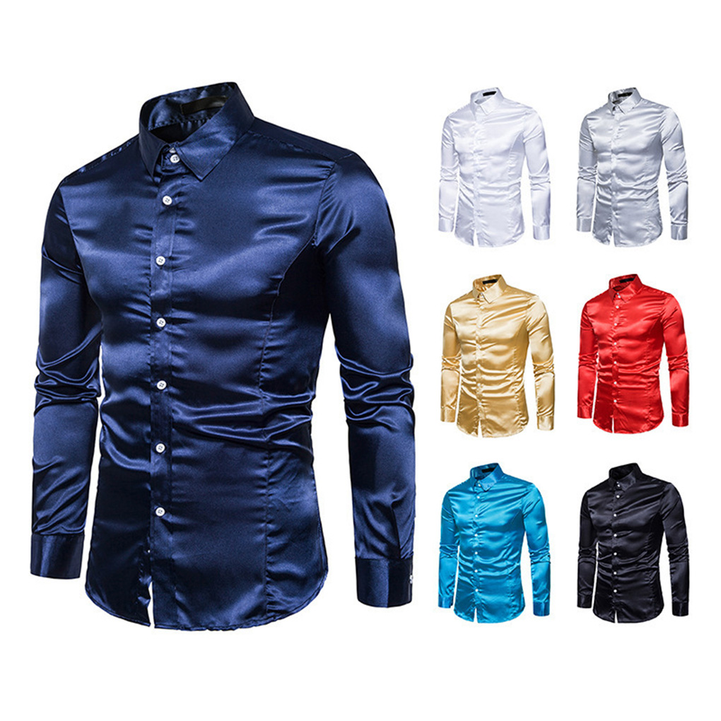 Breathable Mens Shirt Satin Sm - Mens Formal Look recensione e prezzo