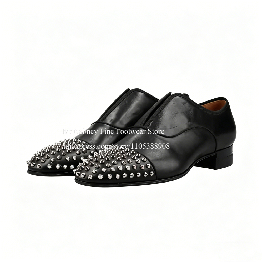 Spike Studs Leather Dress Shoe - Formal Wear For Men In Wedding recensione e prezzo