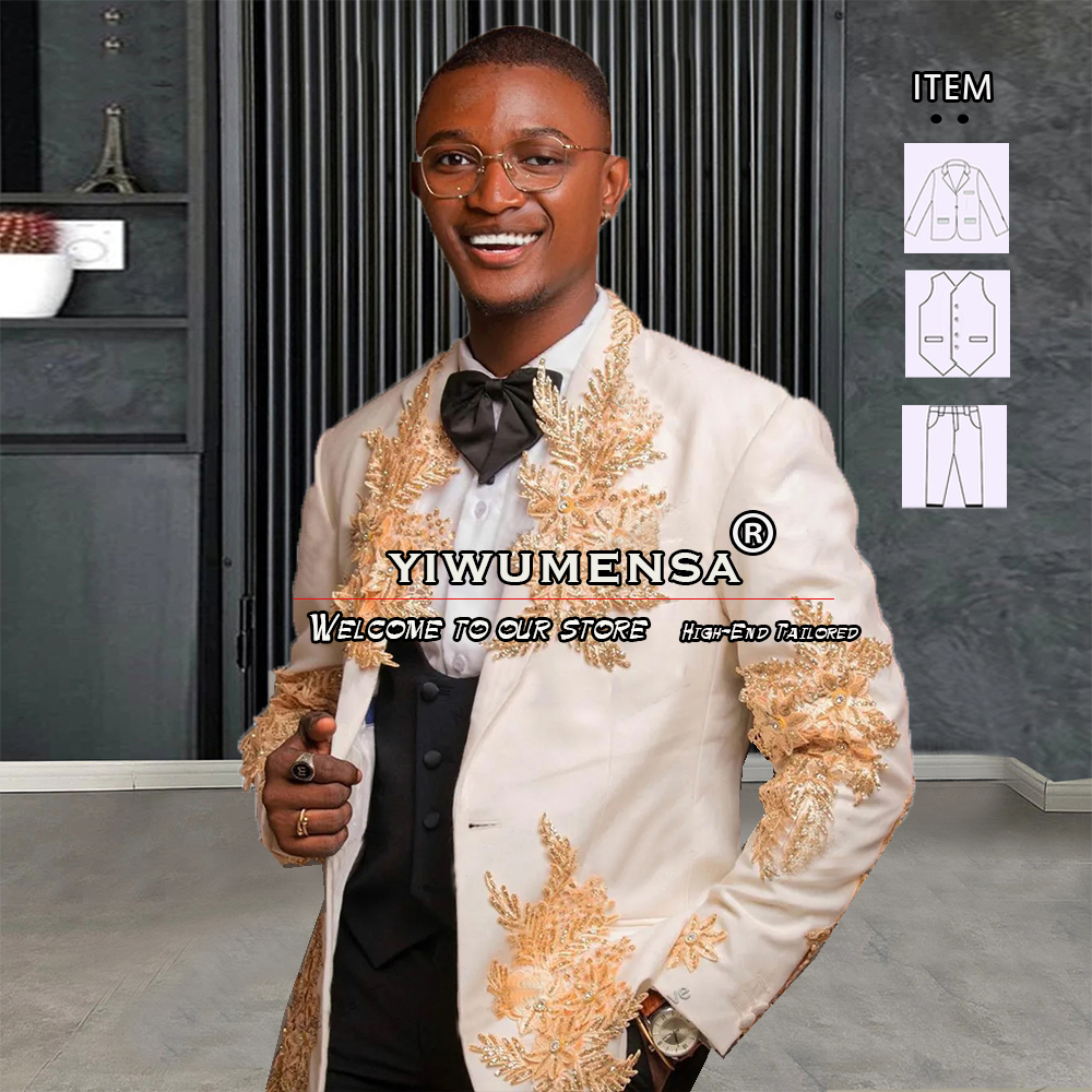 Customized 3 Pieces Suits Men  - Formal Wear For Men In Wedding recensione e prezzo