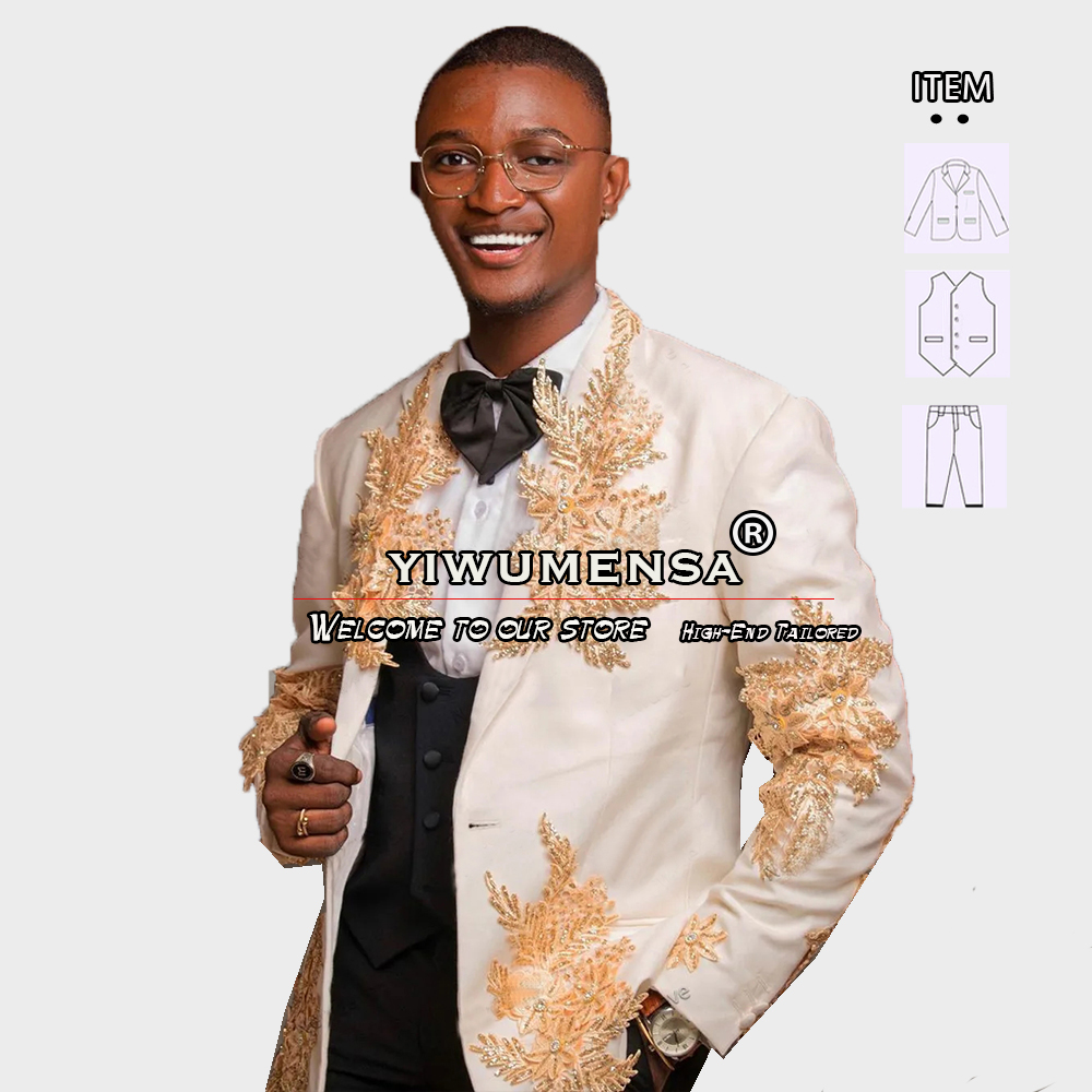 Customized 3 Pieces Suits Men  - Formal Wear For Men In Wedding recensione e prezzo