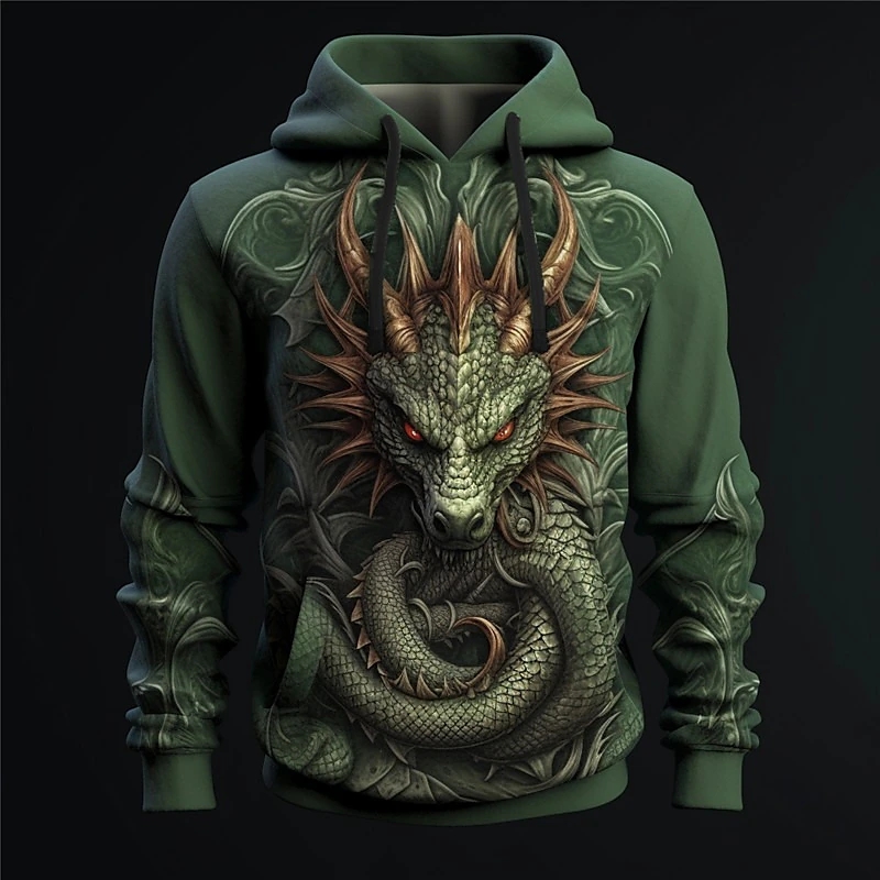 Fashion 3D Hoodies For Men y2k - Y2K Formal Wear Men recensione e prezzo
