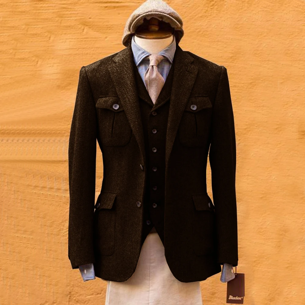 Men's Suit Herringbone Formal  - Mens Formal Look recensione e prezzo