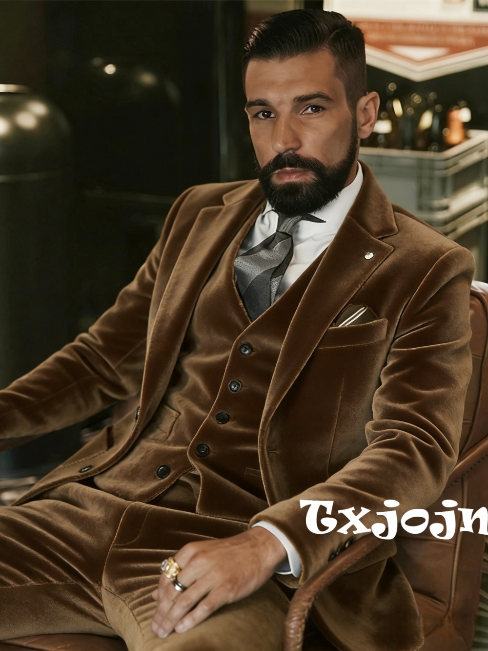 Men's Velvet Suits 3 Pieces Da - Men Formal Party Wear Outfit recensione e prezzo