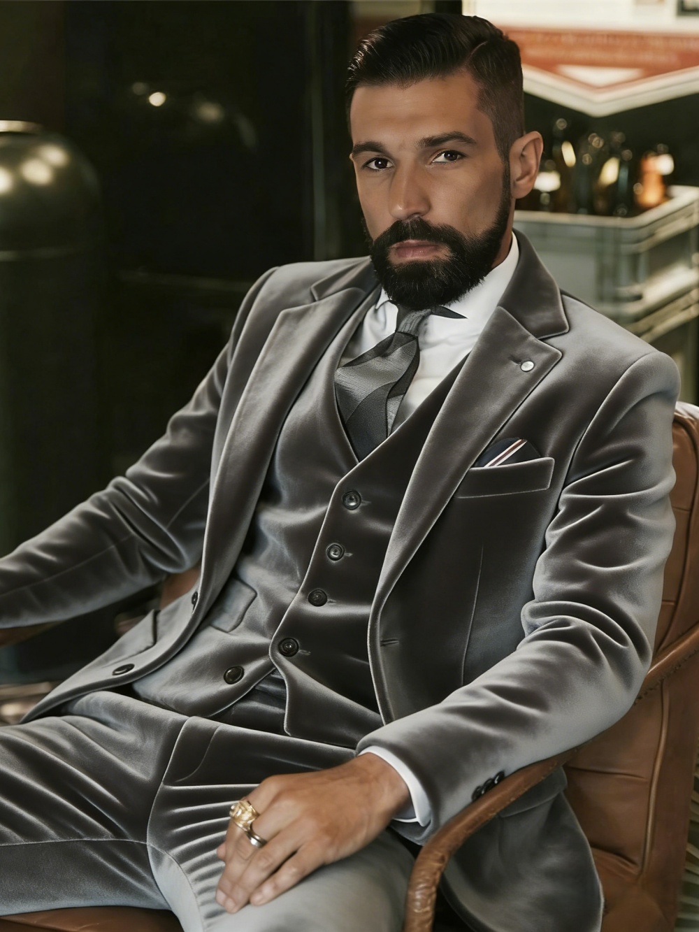 Men's Velvet Suits 3 Pieces Da - Men Formal Party Wear Outfit recensione e prezzo
