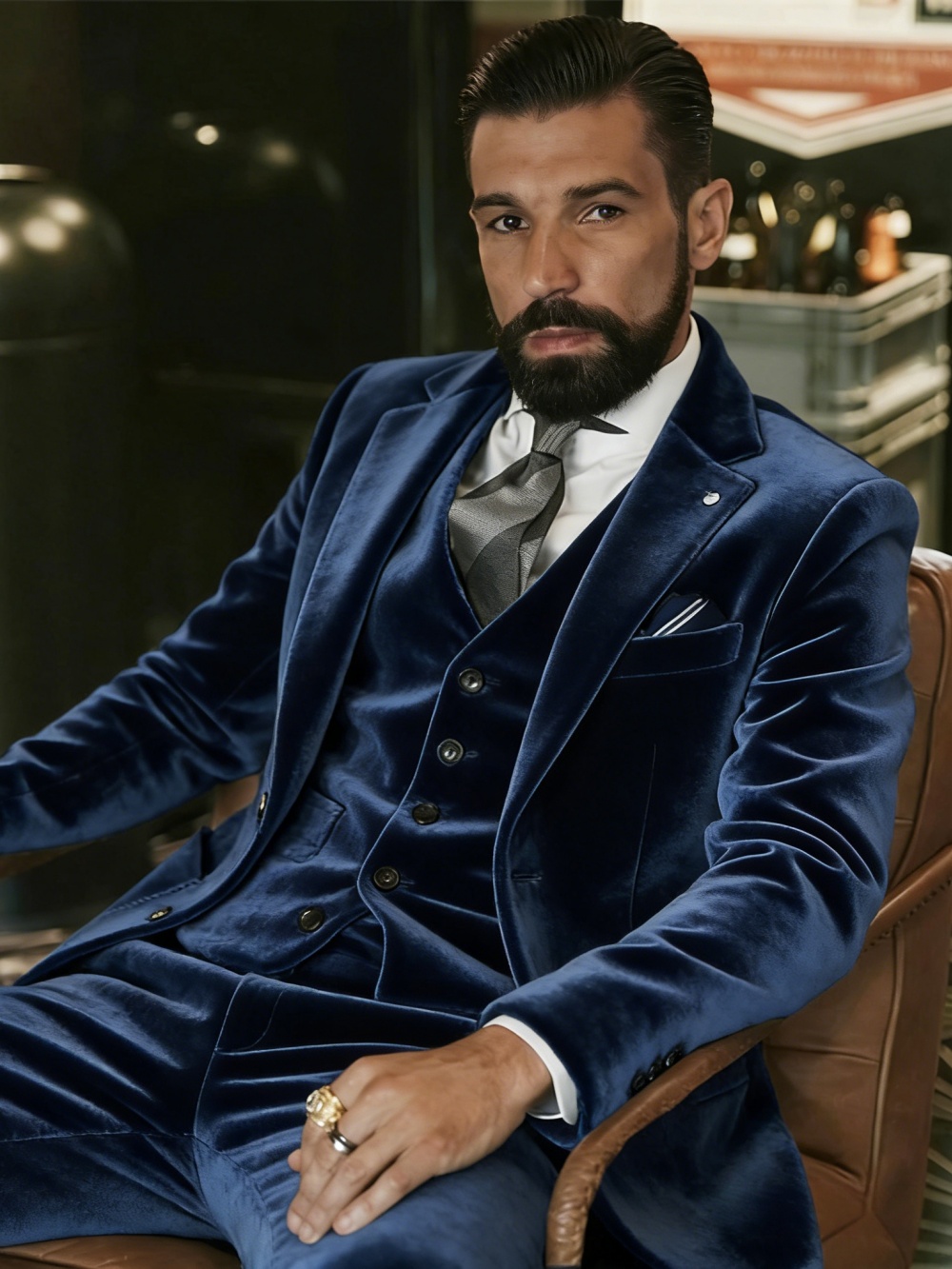 Men's Velvet Suits 3 Pieces Da - Men Formal Party Wear Outfit recensione e prezzo