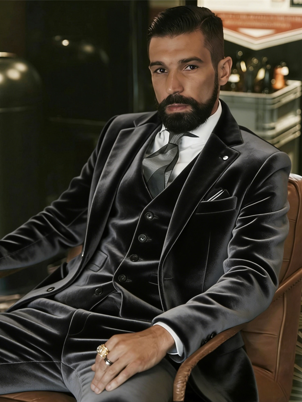 Men's Velvet Suits 3 Pieces Da - Men Formal Party Wear Outfit recensione e prezzo