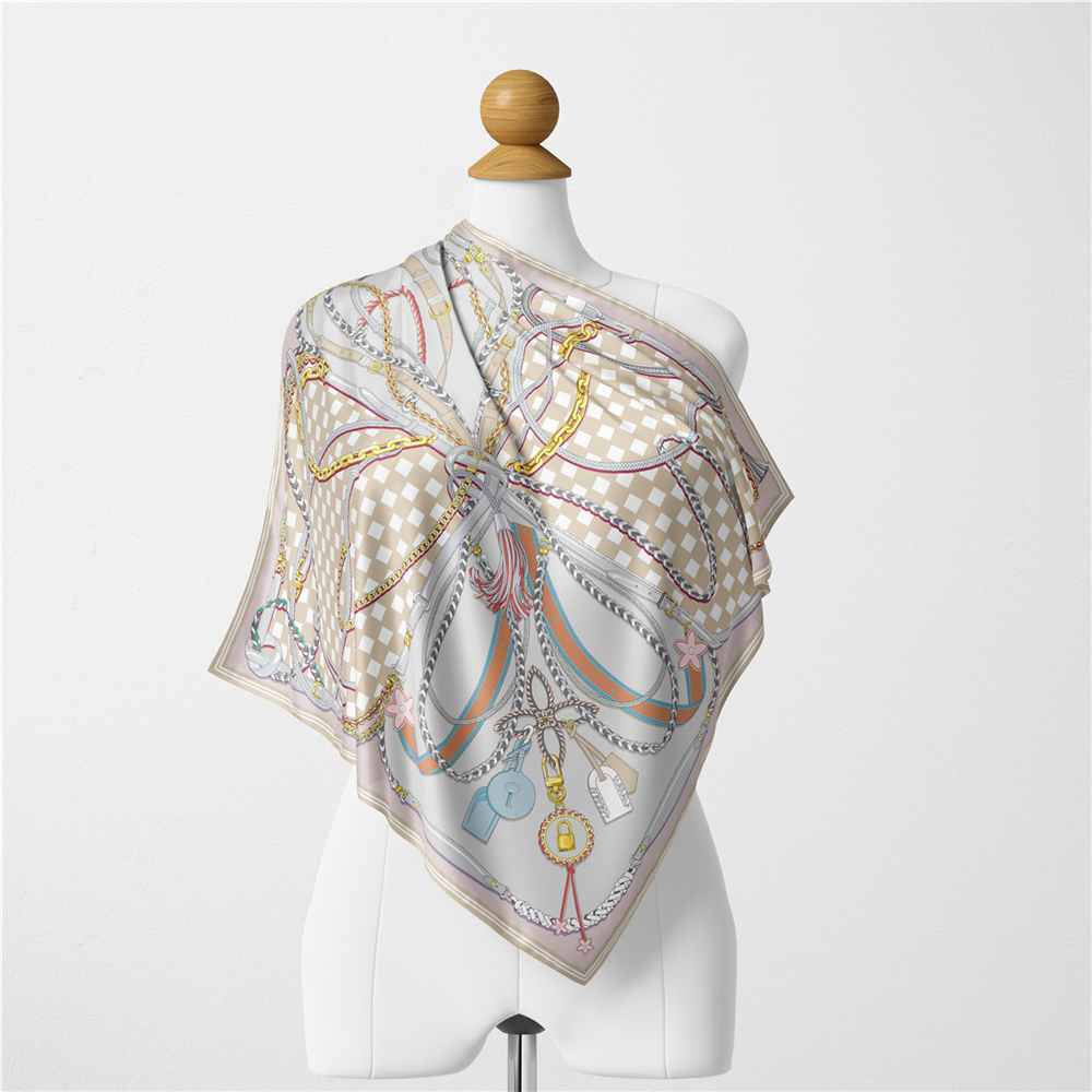 Twill Silk Scarf Woman Digital - Silk Tie Woven recensione e prezzo