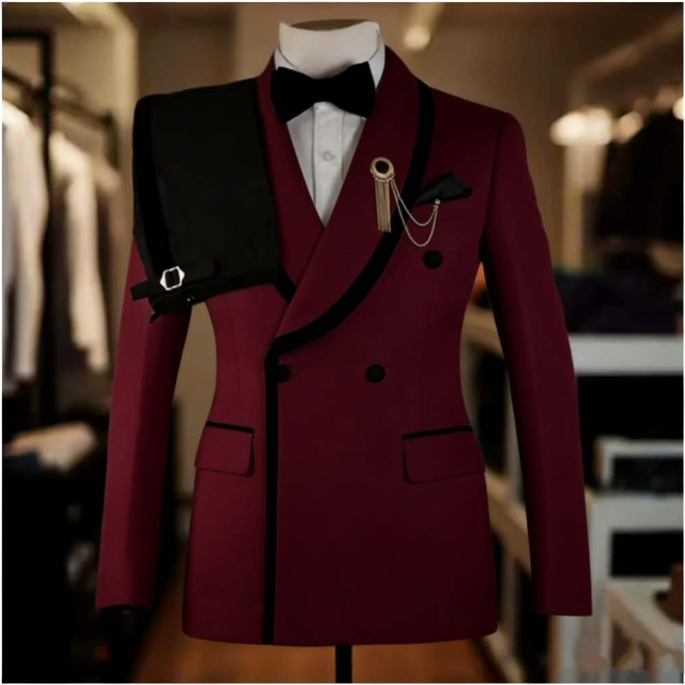 Elegant Men Suits Slim Fit Dou - Men Formal Party Wear Outfit recensione e prezzo
