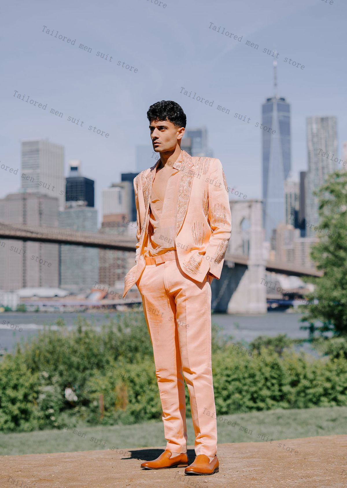 Luxury Crystals Men Suits Set  - Men Formal Wear Wedding Guest recensione e prezzo